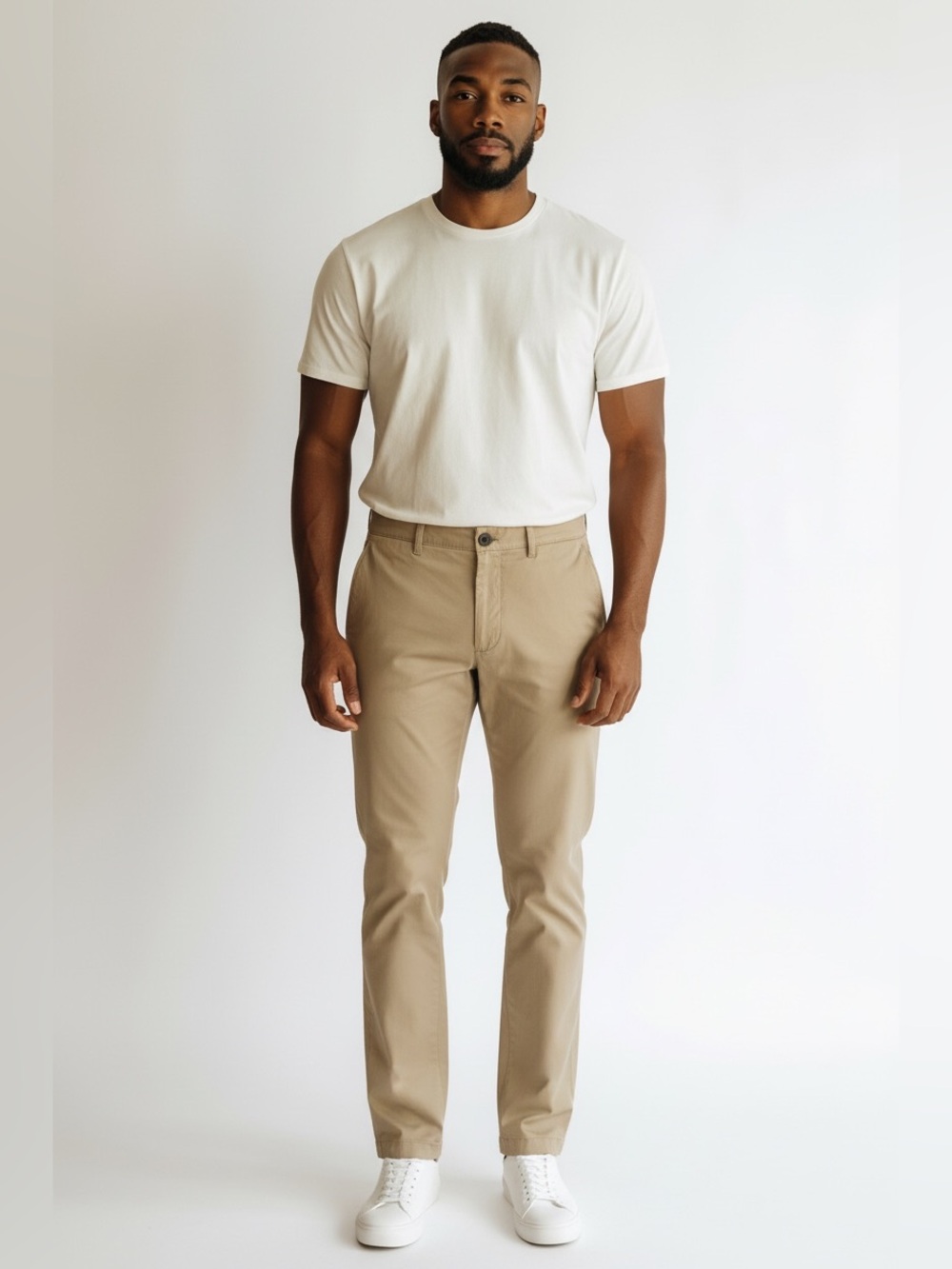 Club Monaco Connor modern slim fit Tan Chino Pants -Casual
